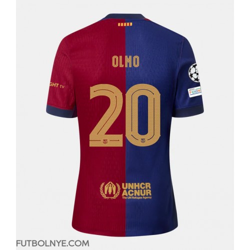 Camiseta Barcelona Dani Olmo #20 Primera Equipación 2024-25 manga corta